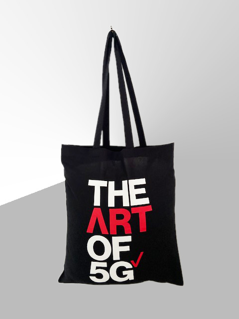 The Art Of 5G - 5oz Black Cotton Bag