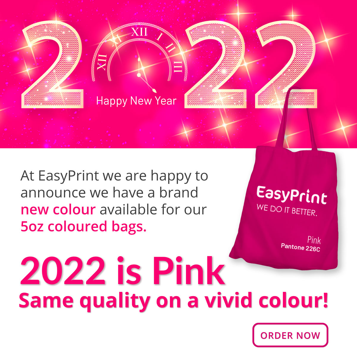 5oz pink cotton bags promotion