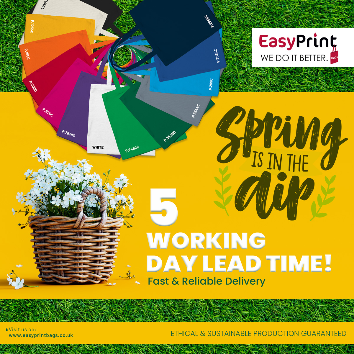 5 working day lead time promotion